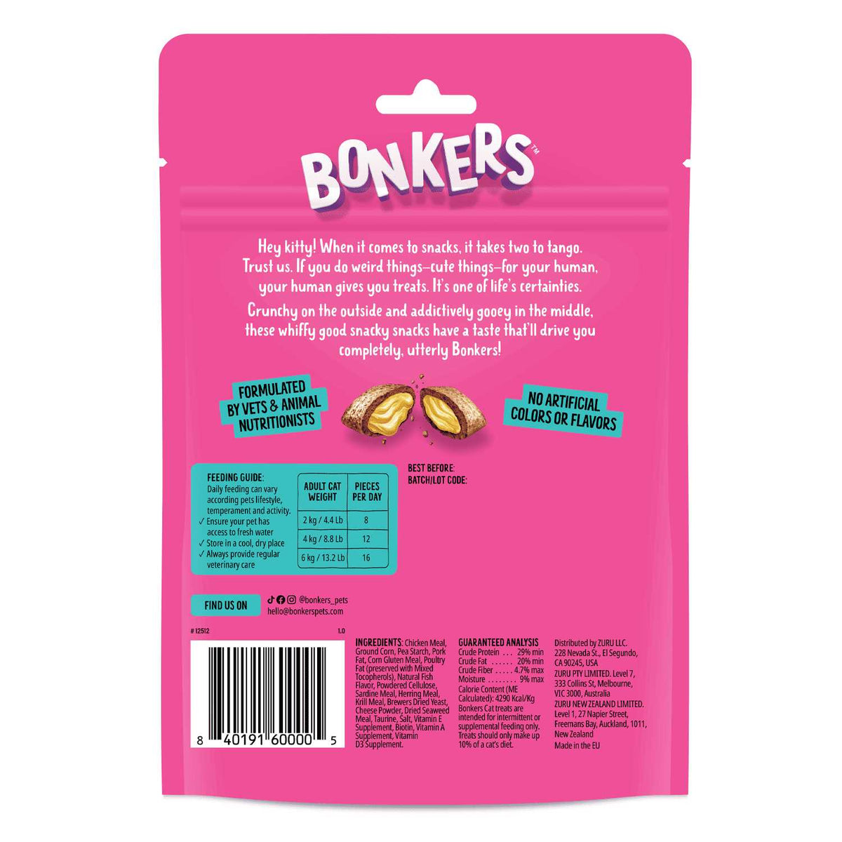 Crunchy Cat Treats M6532