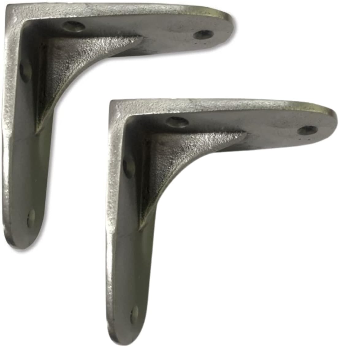 Black 2 Pack Cast Iron L-Shaped Shelf Bracket A56395