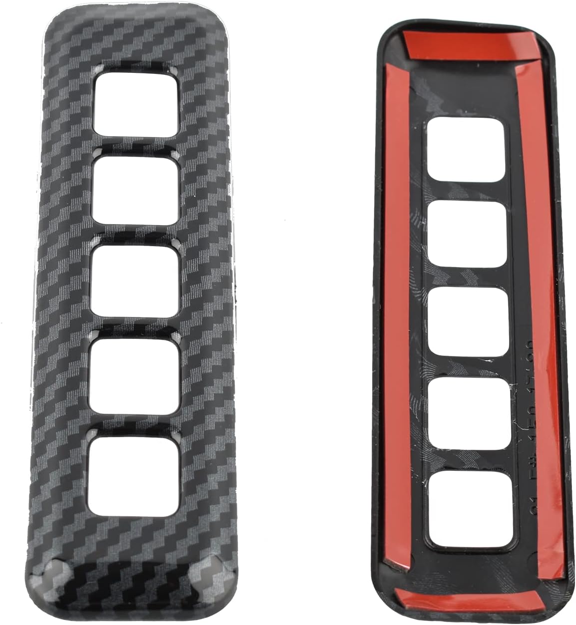 Carbon Fiber Pattern Door Lock Password Button Pillar Post Keypad Trim T524417