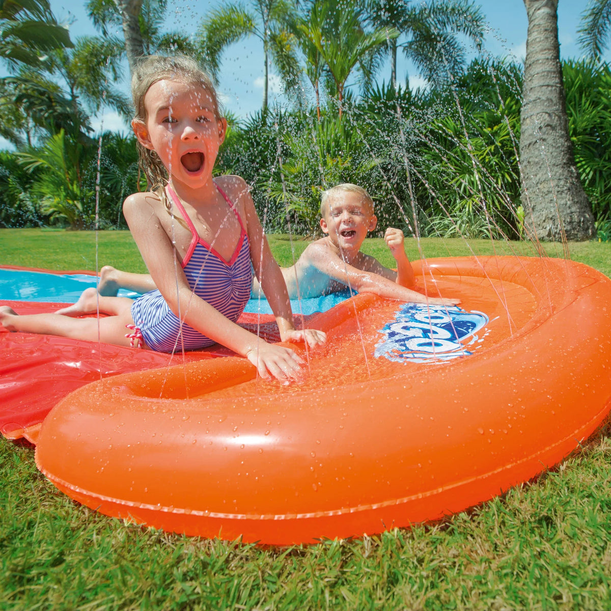 18' Double Lane Water Slide X420