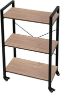3-Tier Wood and Metal Storage Rack Shelf Unit C94313