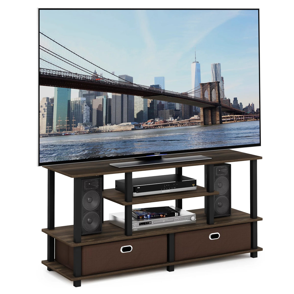 Large TV Stand with Storage Bin B410096