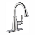 Single Handle LED High-Arc Bathroom Faucet in Chrome Y9071