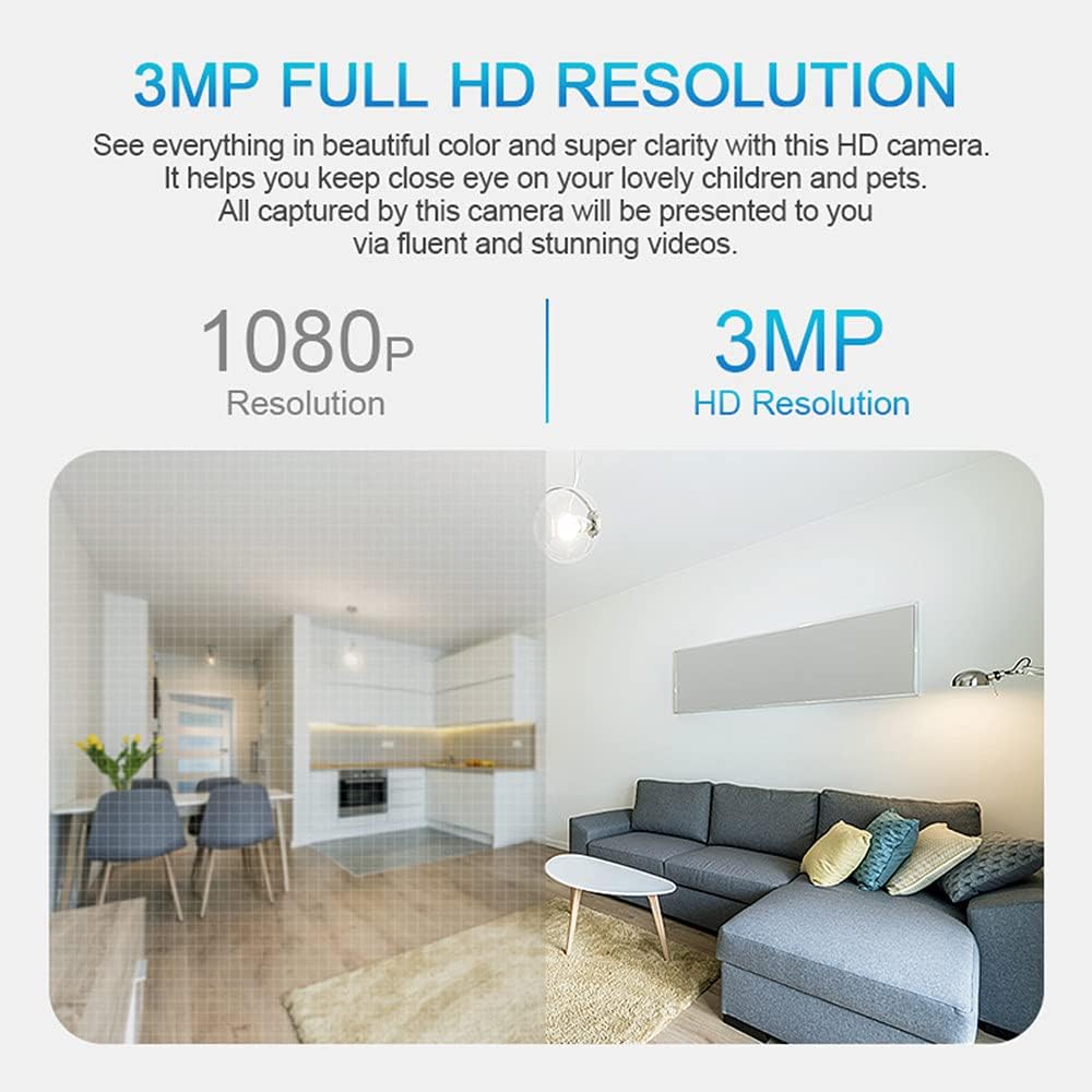 2K Wireless PTZ Security Camera with Night Vision and Two Way Audio U660