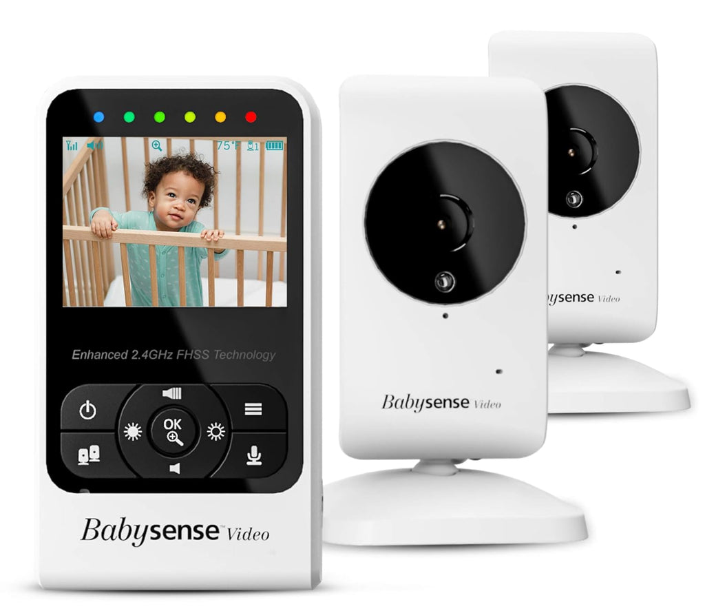 Video Baby Monitor with Camera and Audio, Two Cameras, Night Vision, Two Way Talk O2347