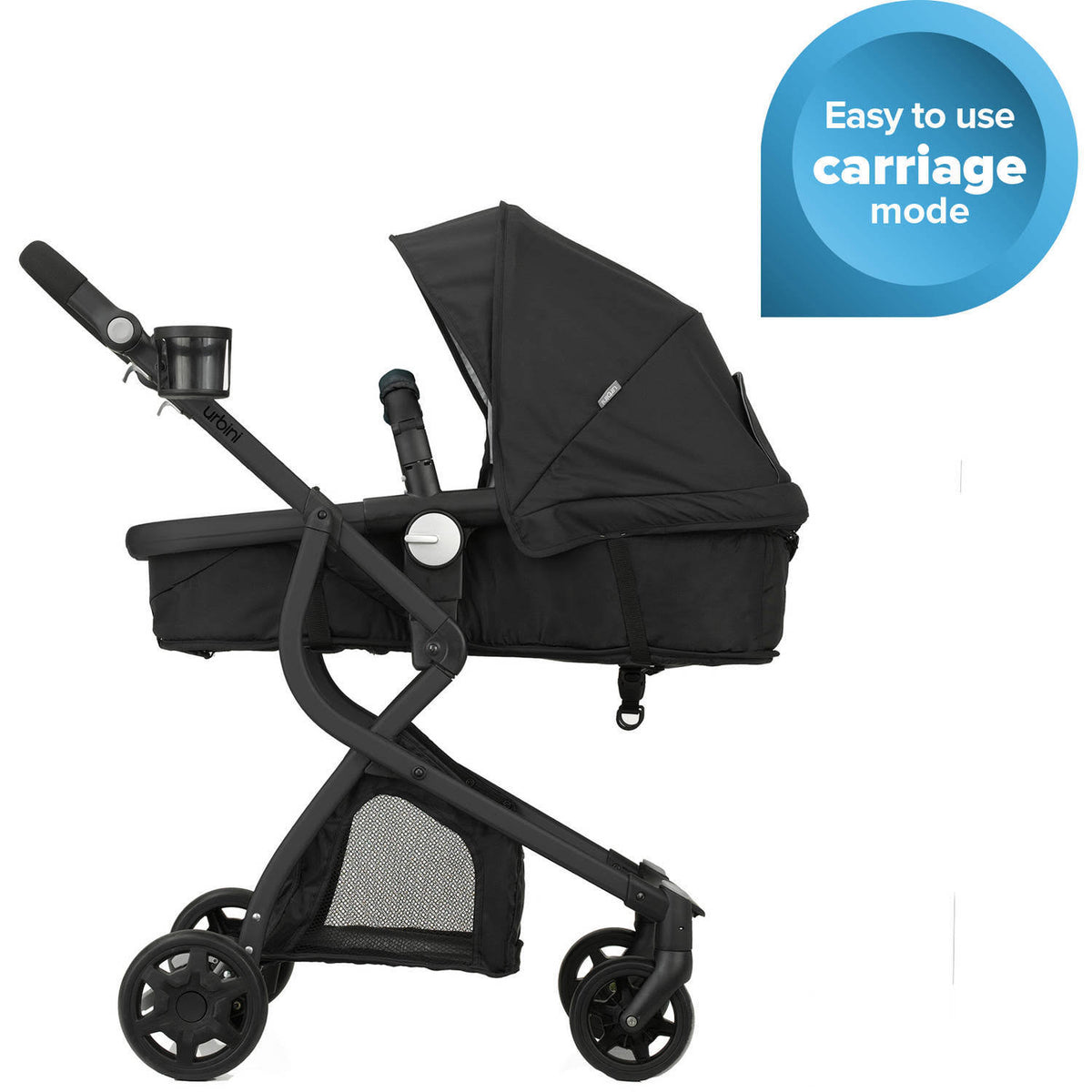 Black Stroller with Car Seat M831
