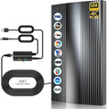 Digital TV Antenna 400 Miles Range Indoor Outdoor 4K 1080P HD with Amplifier Signal Booster G829