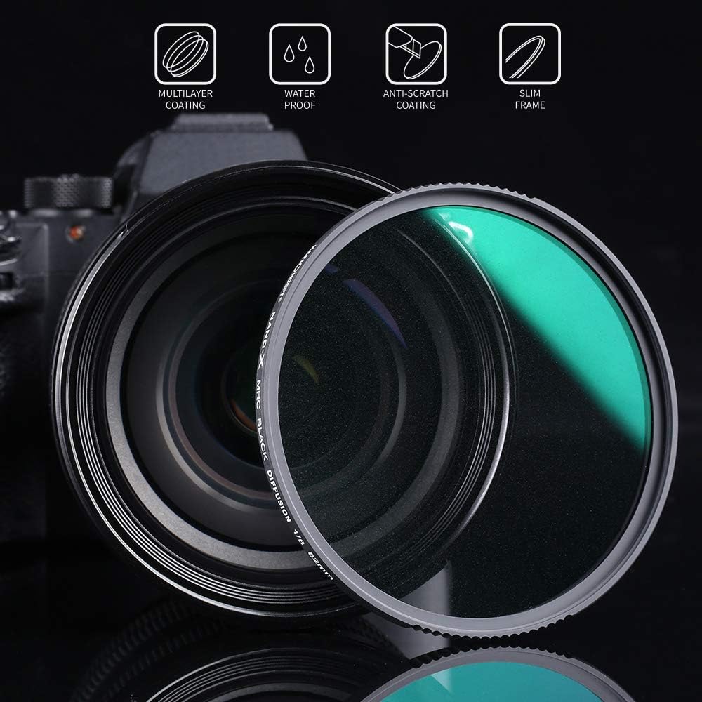82mm Black Diffusion 1/8 Camera Lens Filter M545390