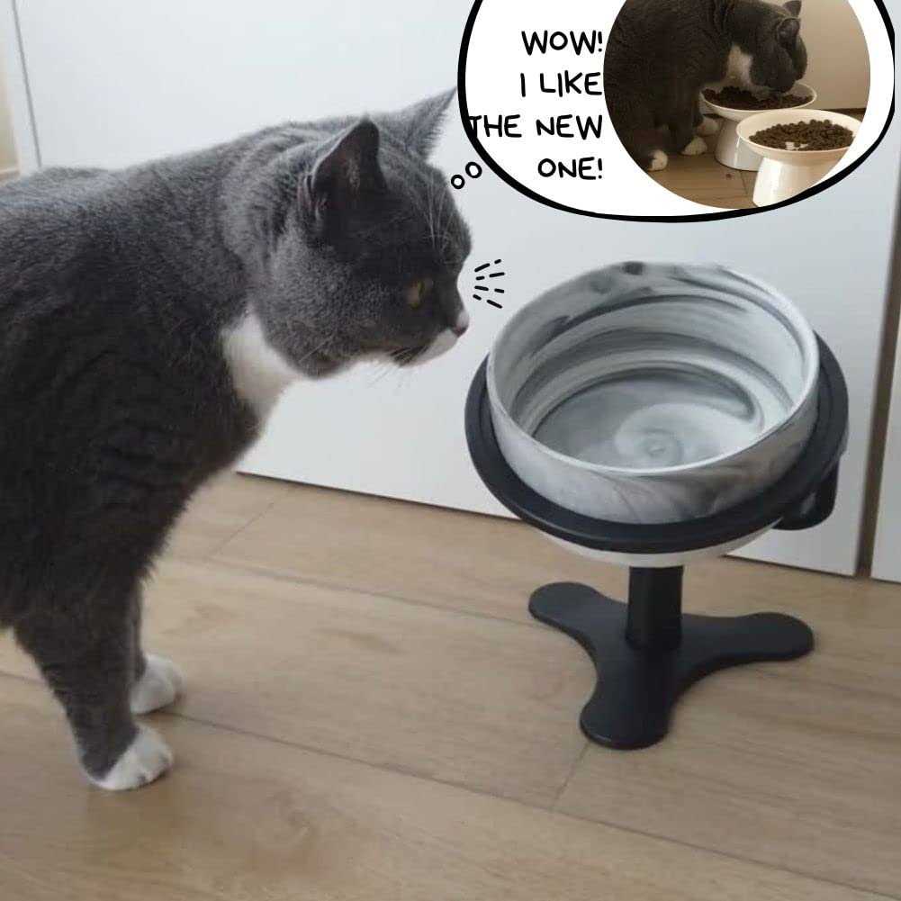 Adjustable Raised Cat Food Bowl G7132