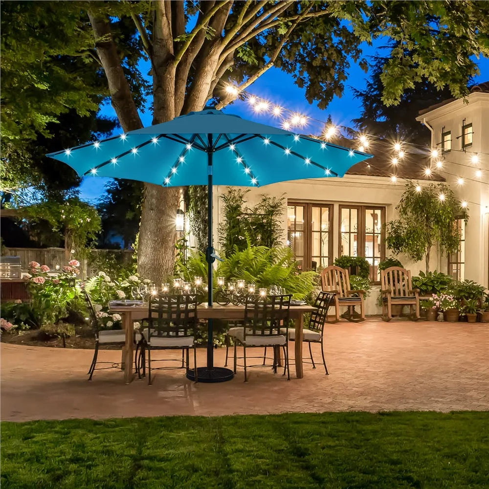 7.5ft Patio Umbrella with LED Lights F632070