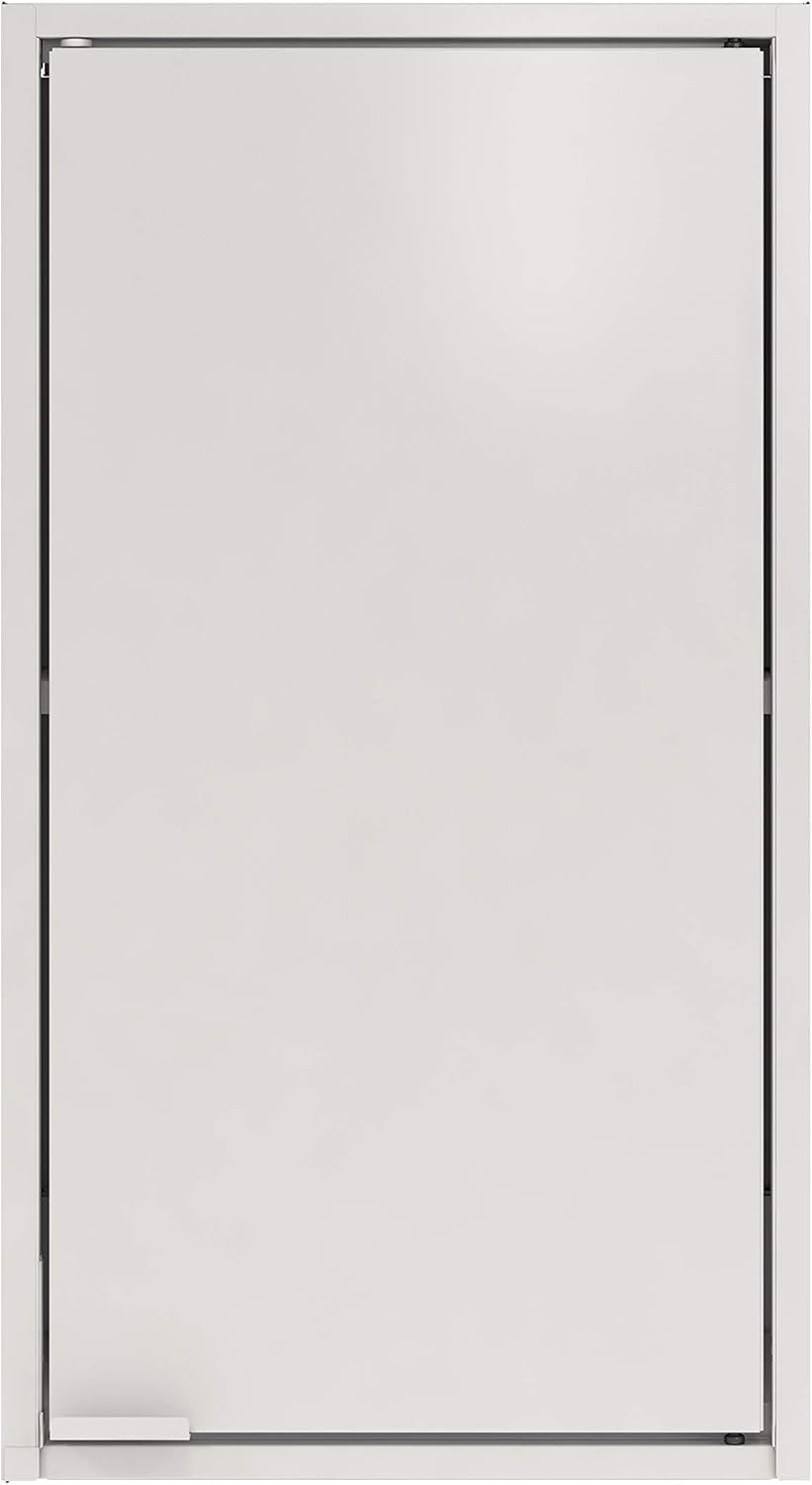 Black and Orange One Door Wall Steel Cabinet H433896