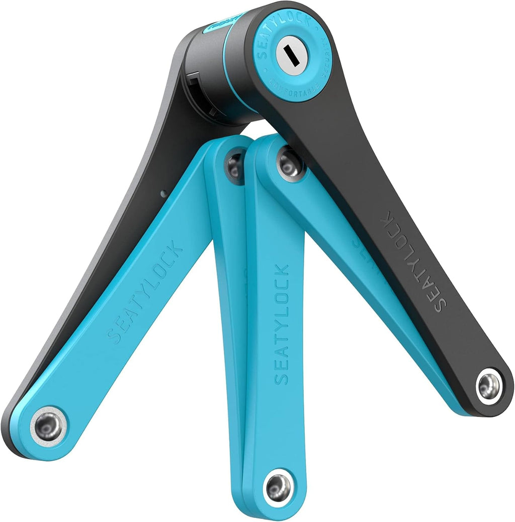 Compact Folding Bike Lock with Keys and Case Q6128