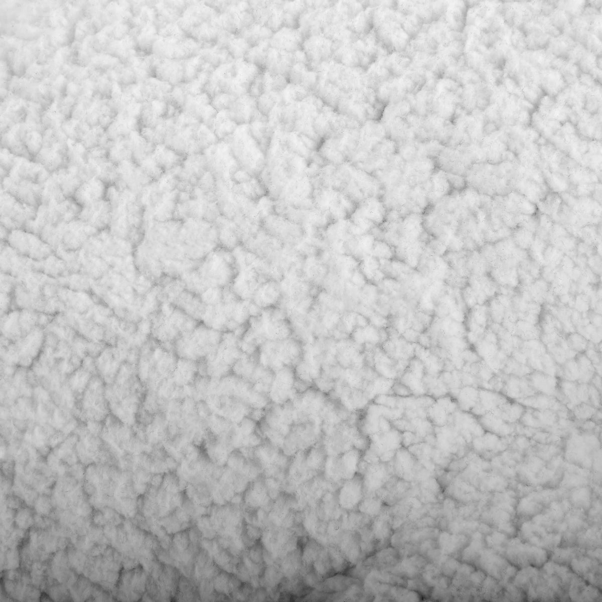 White Faux Shearling Saucer Chair K7166