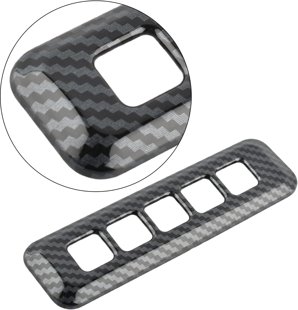Carbon Fiber Pattern Door Lock Password Button Pillar Post Keypad Trim T524417
