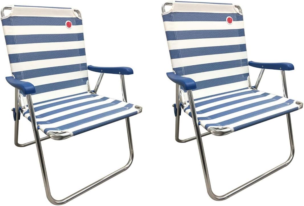Folding Camp Chair 2 Pack Red White Y699451