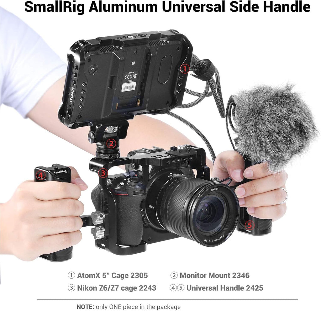 Aluminum NATO Side Handle Grip with Cold Shoe Mount R14728