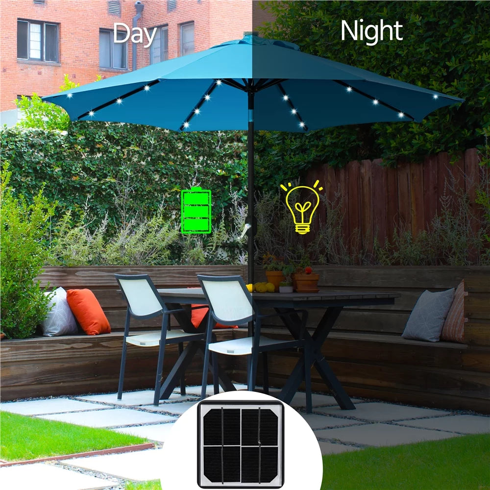 7.5ft Patio Umbrella with LED Lights F632070