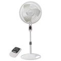 16 in. 3 Speed Oscillating Pedestal Fan with Remote Control in White L8399