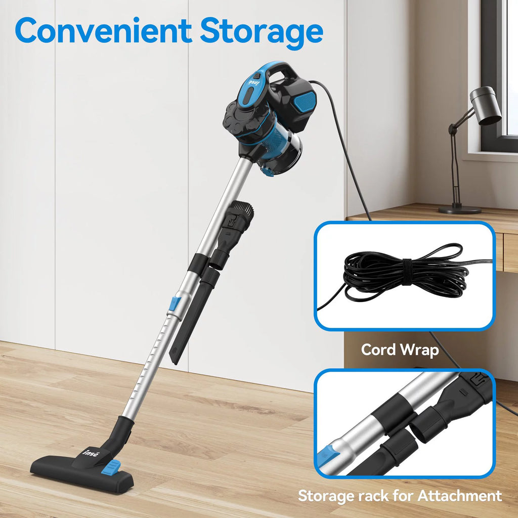 Cord Vacuum Cleaner, 18KPa 600W 3 in 1 Handheld Vacuum, Red X374