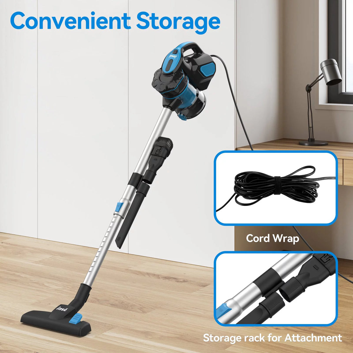 Cord Vacuum Cleaner, 18KPa 600W 3 in 1 Handheld Vacuum, Red X374