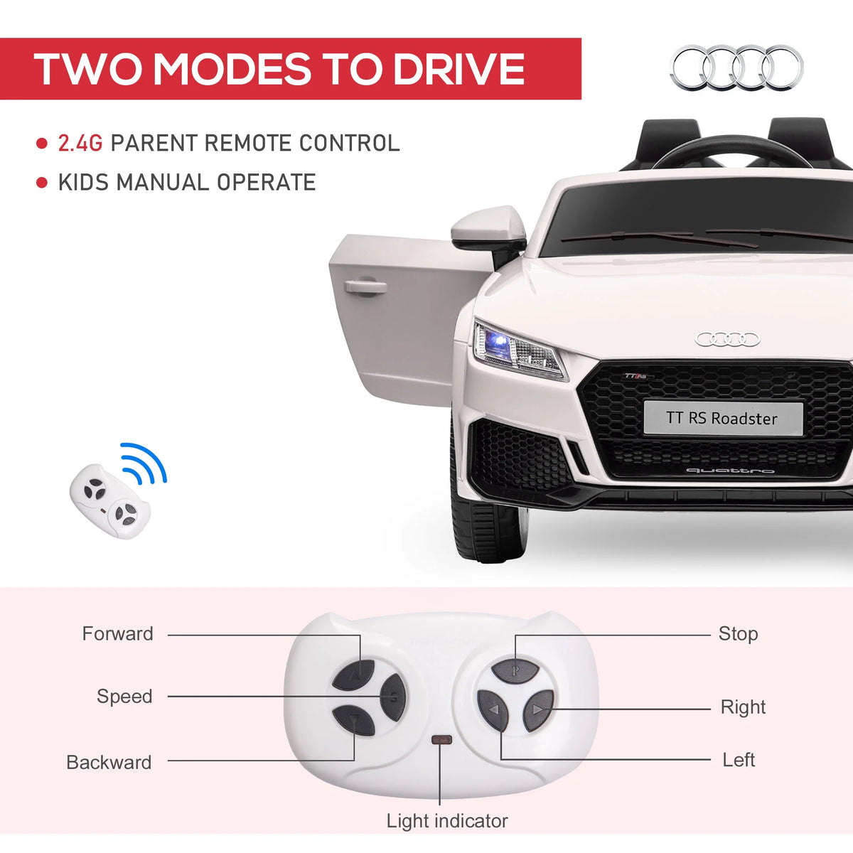 Kids Electric Ride On Car with Seat and Remote C680