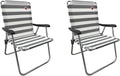 Folding Camp Chair 2 Pack Red White Y699451
