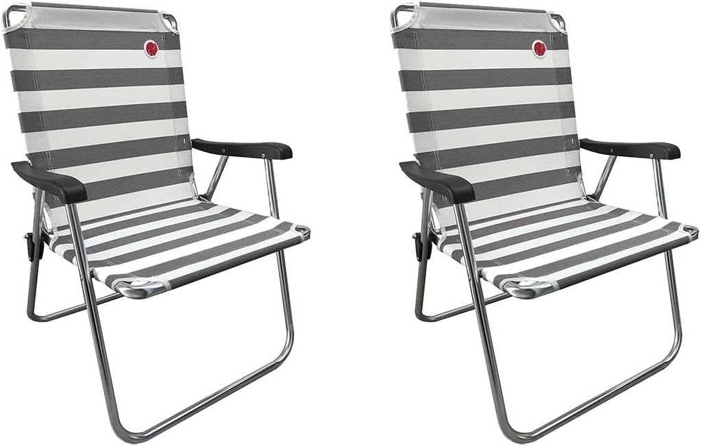 Folding Camp Chair 2 Pack Red White Y699451