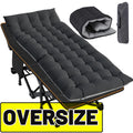 Oversized Folding Camping Cot with Mattress and Carry Bag O1917
