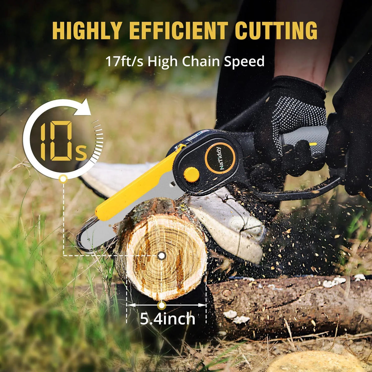 Cordless Mini Chainsaw 4 Inch 6 Inch R885