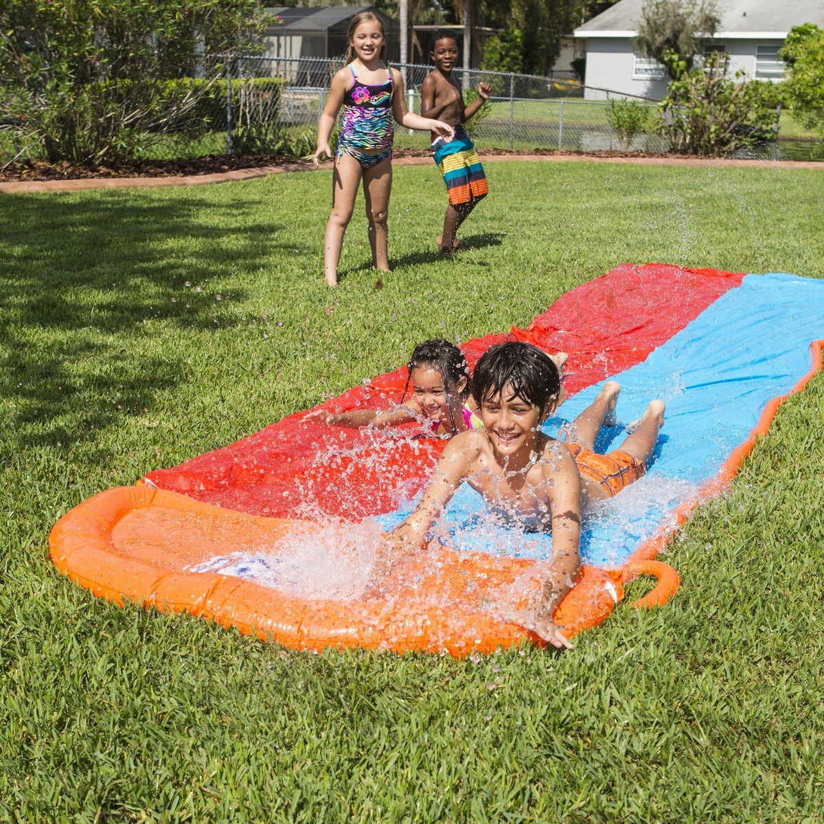 18' Double Lane Water Slide X420