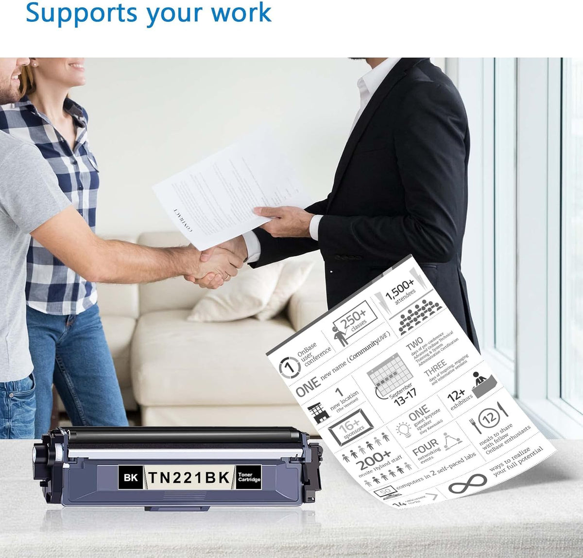 Black Compatible Toner Cartridge E820438
