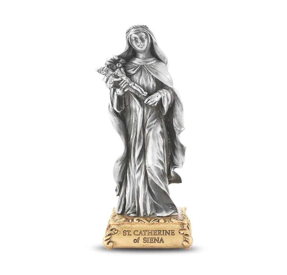 Pewter Statue of St Catherine C748156