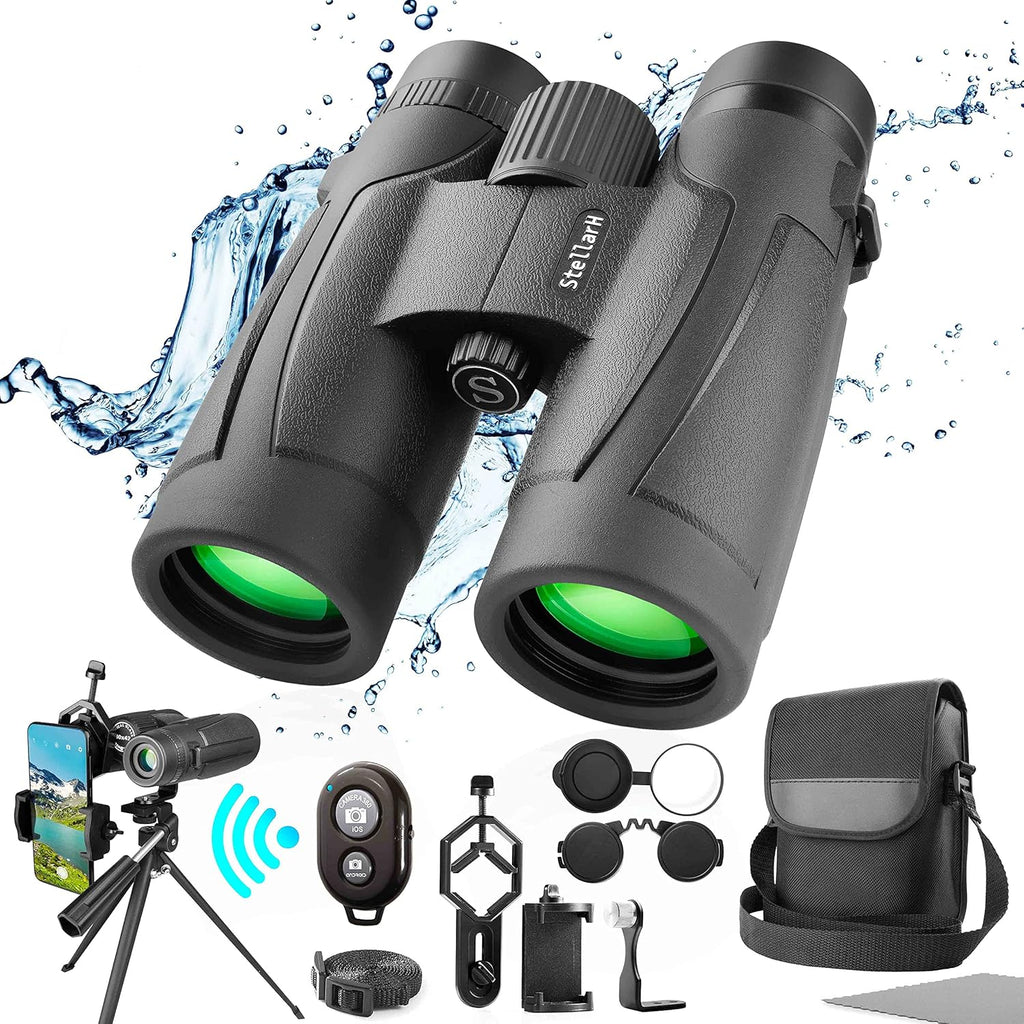 10x42 Waterproof Binoculars with Tripod and Smartphone Adapter D956241