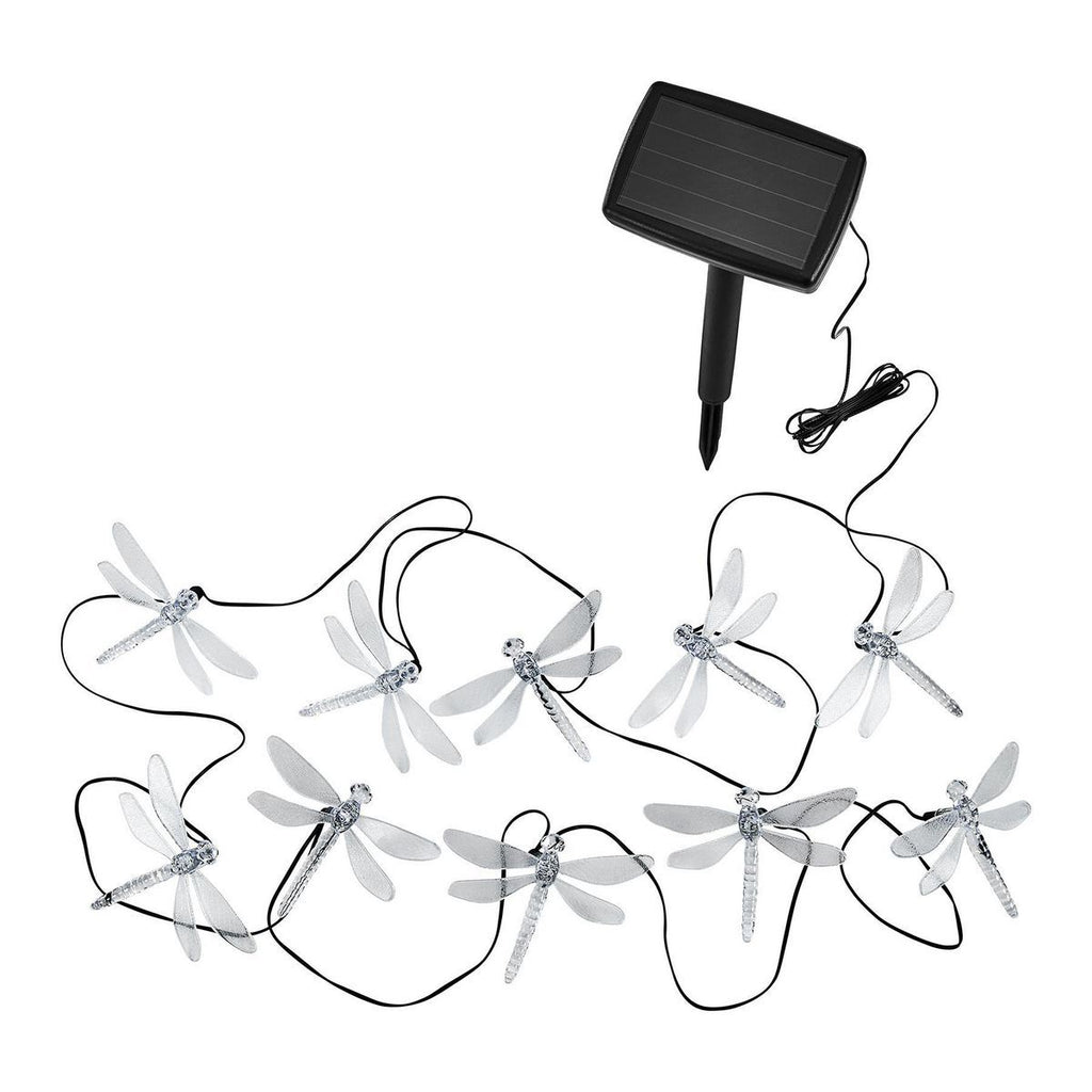 Solar Dragonfly LED String Lights 10-Piece M30595