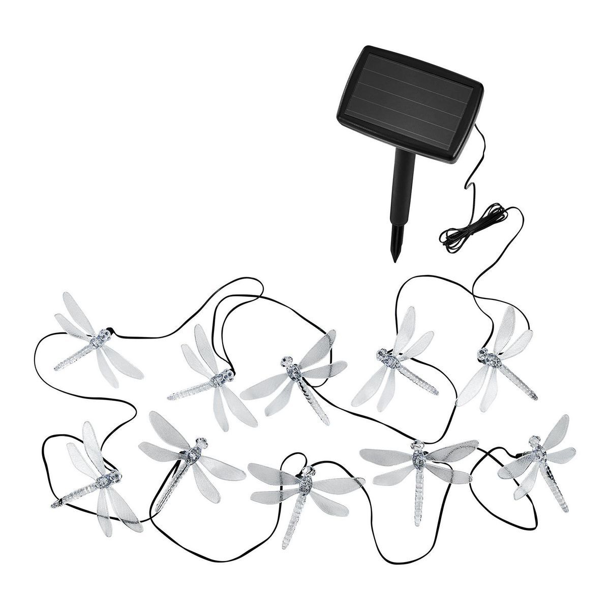 Solar Dragonfly LED String Lights 10-Piece M30595