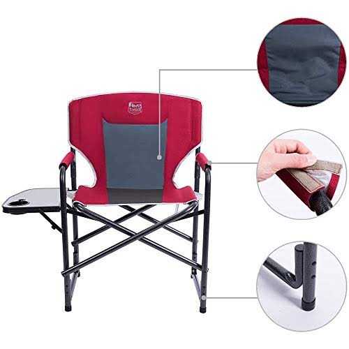Folding Aluminum Camping Chair with Side Table X512