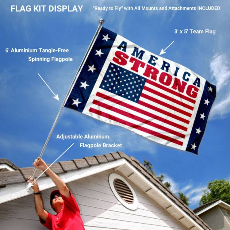 3x5 Foot Flag and Pole Kit N926