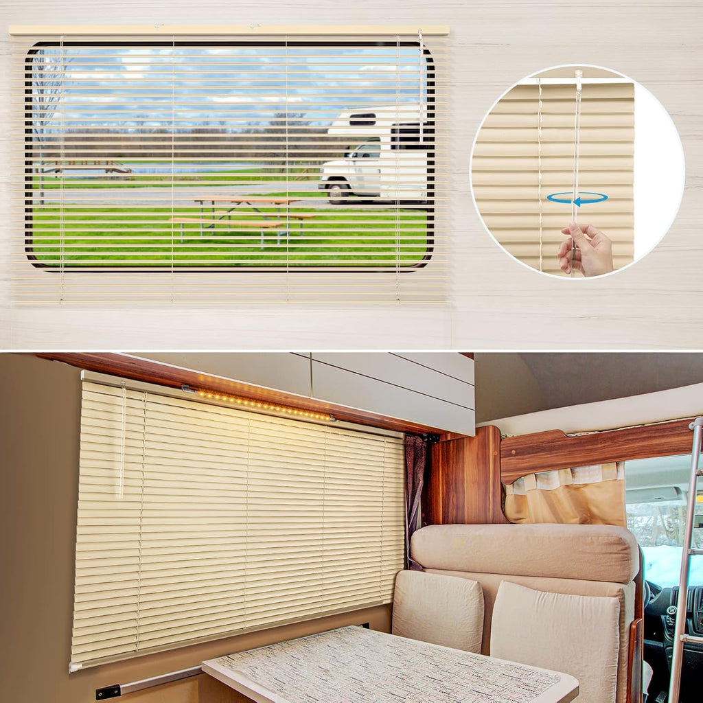 Dimmable Cordless RV Window Shade 50”W x 32”L L456887