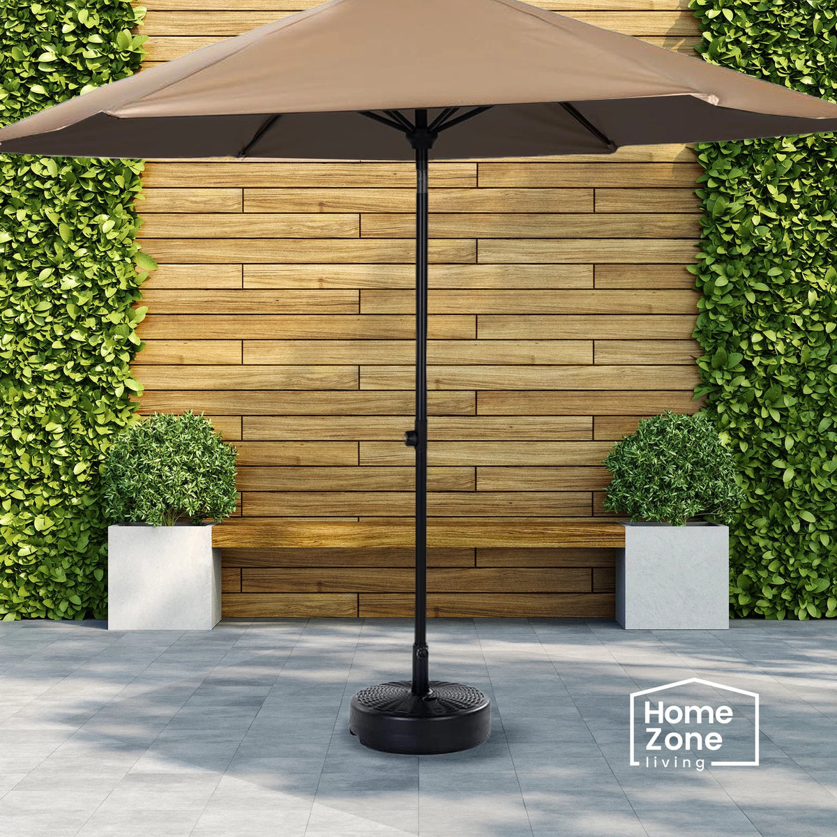 17L Circular Central Pole Umbrella Base with Steel Holder F3137