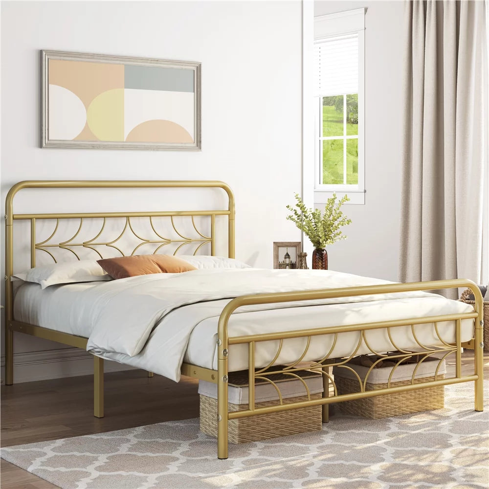 Queen Black Metal Bed D37693
