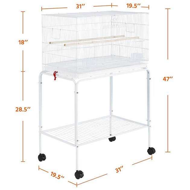 Rolling Wood Bird Cage R31312