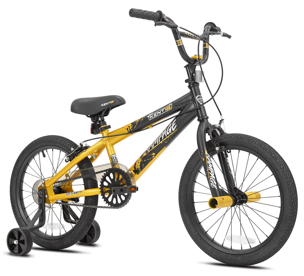 18 In. Gold and Black Bike Z278