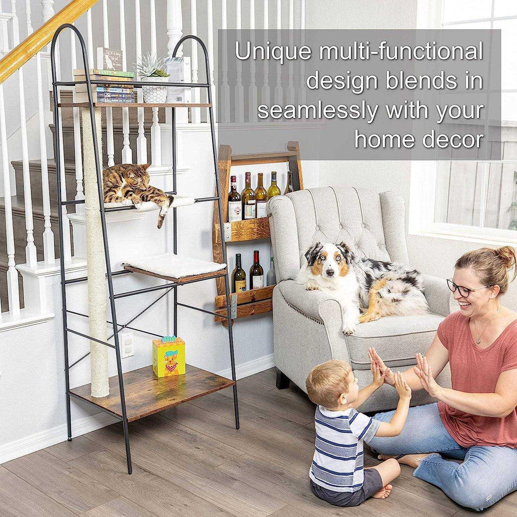 Cat Climber with Scratching Post and Cat Hammock X878