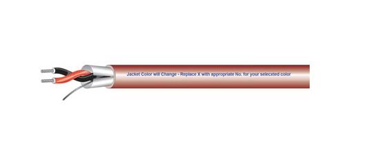 2 Conductor 22AWG Bonded Shield Cable 500ft Brown Y3574