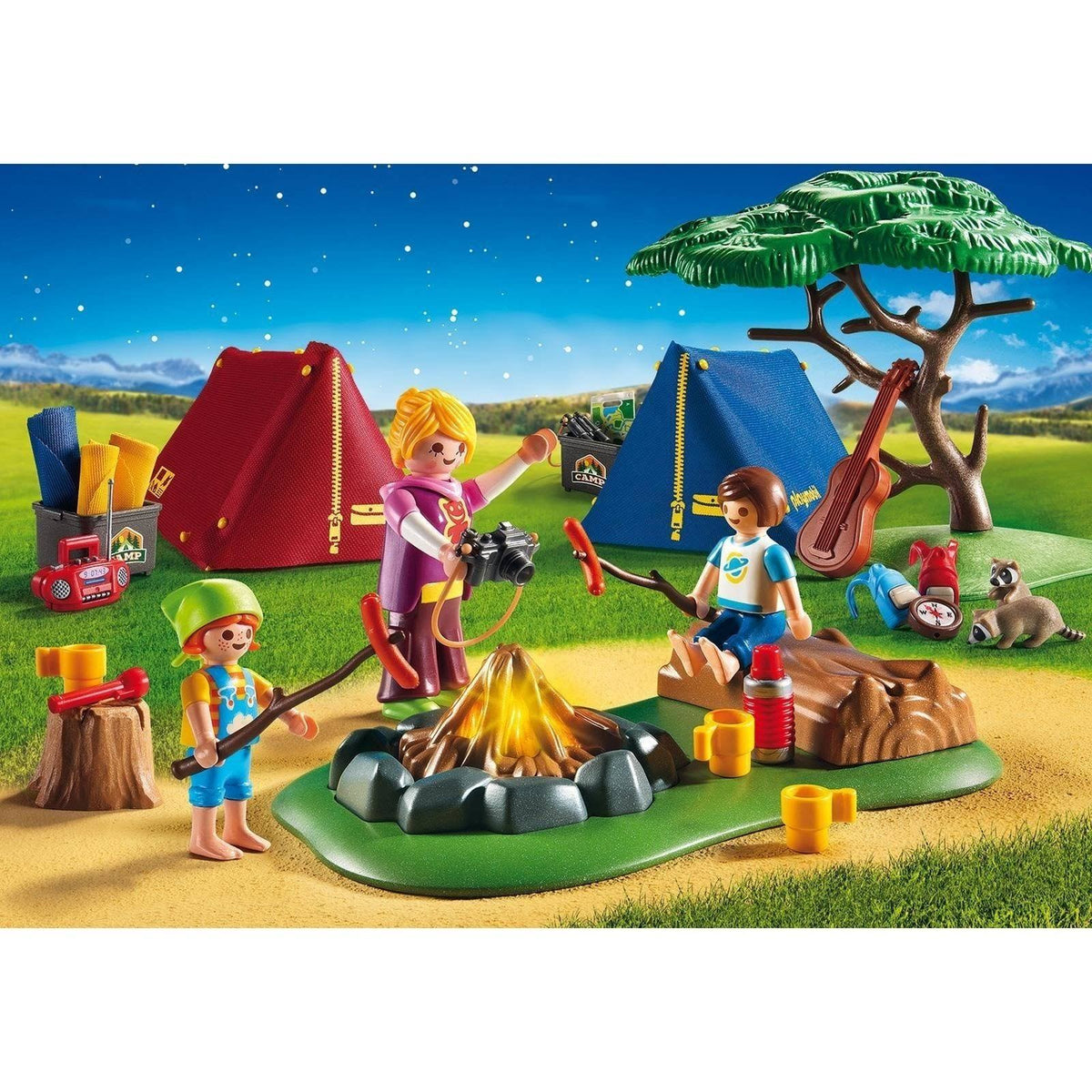 Camp Site with Fire F8741