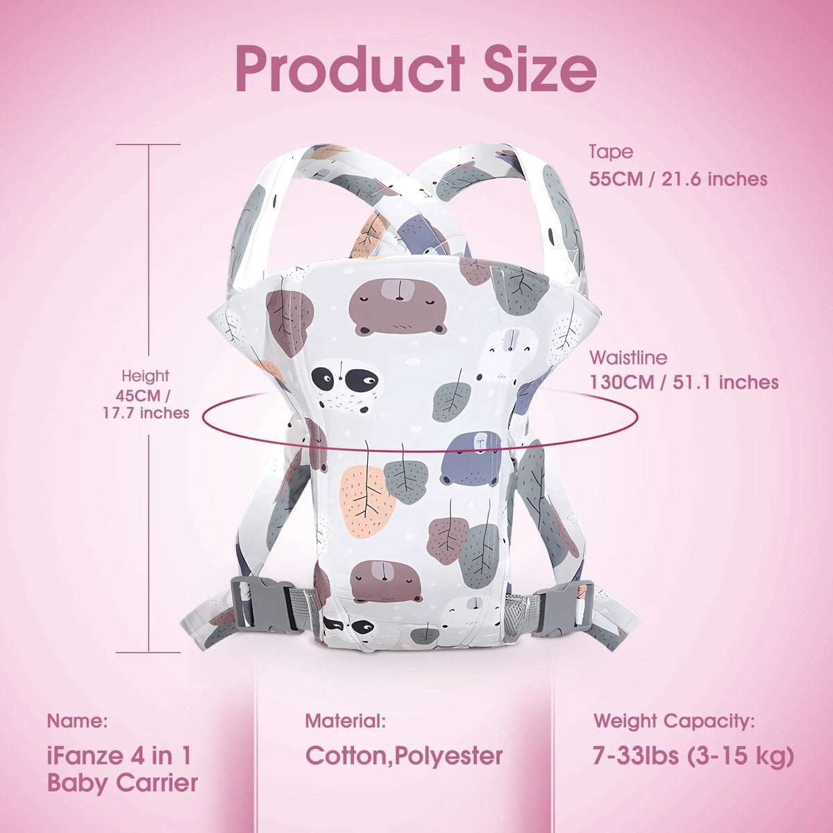 4 in 1 Ergonomic Baby Carrier Y9213