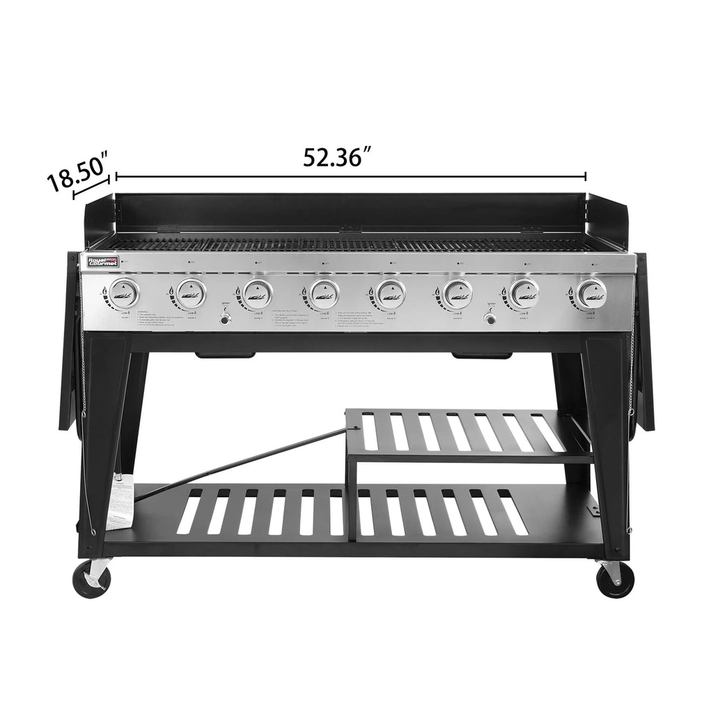 8-Burner Propane Gas BBQ Grill U373918
