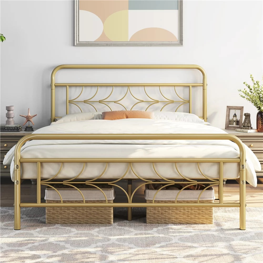 Queen Black Metal Bed D37693