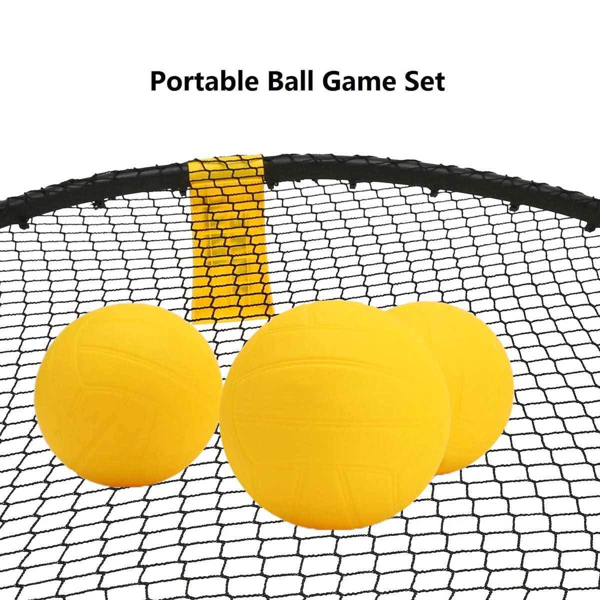 Roundnet Set with 3 Balls, Net, Pump, Carry Bag T825
