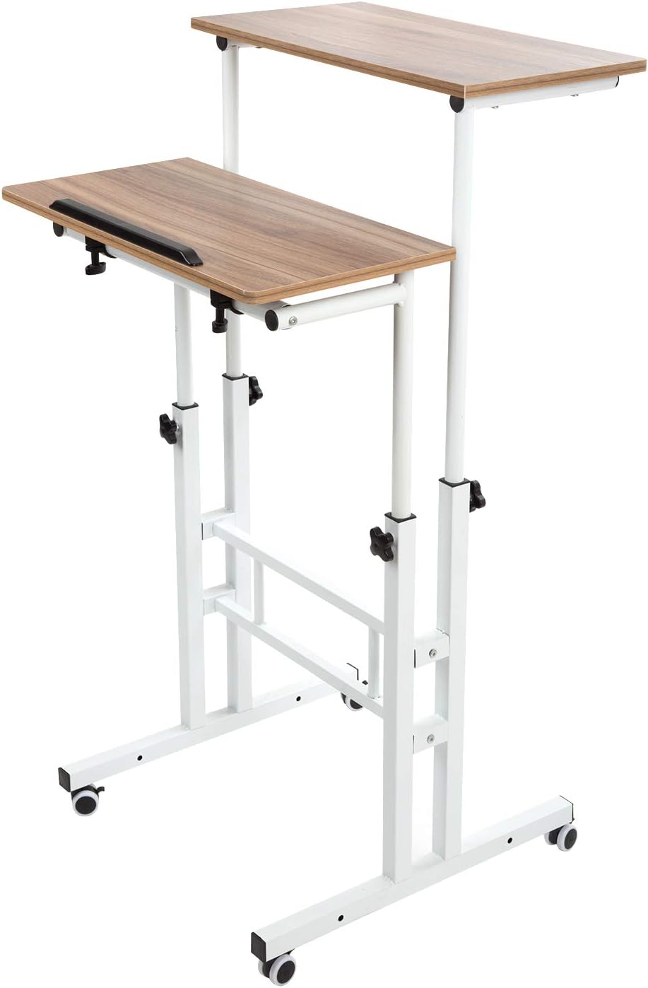 Adjustable Mobile Standing Desk with Wheels Z828